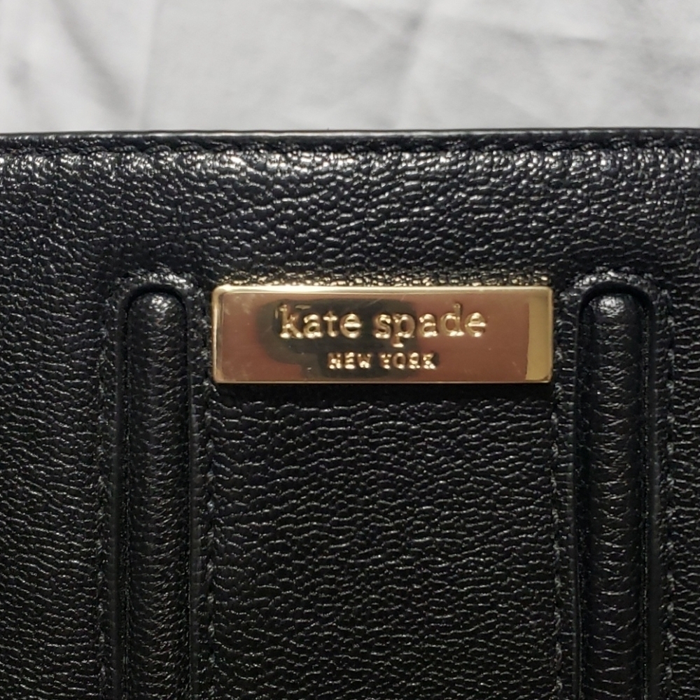 Kate spade black pebbled leather gold chain bag - Picture 3 of 11
